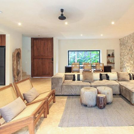 Elegant Boho Style Villa Jungle Views In Rooftop Deck & Outstanding Raw Pool In Holistika Tulum Extérieur photo