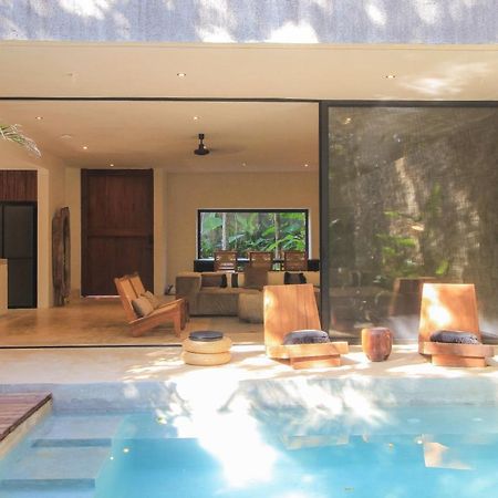Elegant Boho Style Villa Jungle Views In Rooftop Deck & Outstanding Raw Pool In Holistika Tulum Extérieur photo