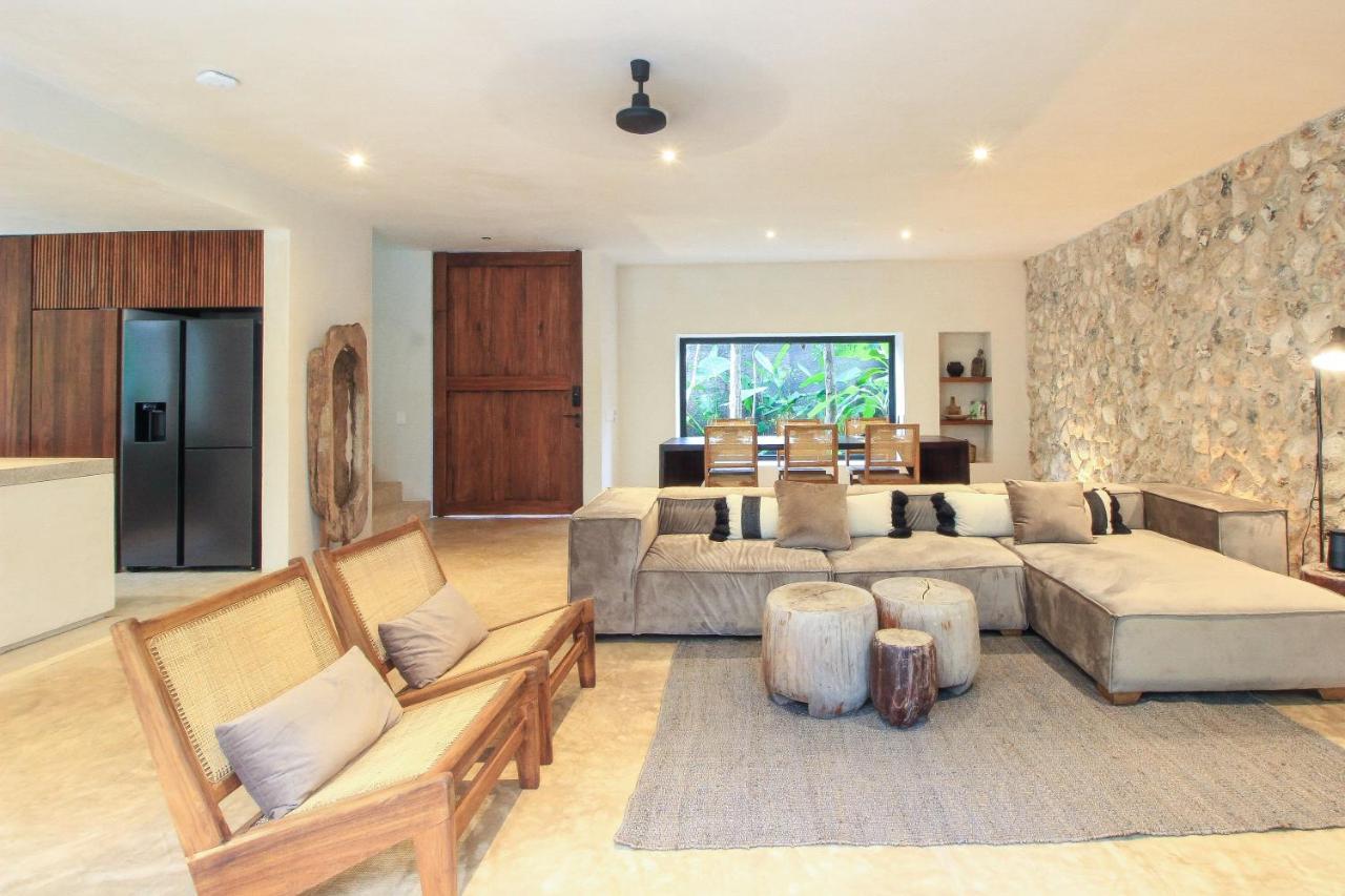Elegant Boho Style Villa Jungle Views In Rooftop Deck & Outstanding Raw Pool In Holistika Tulum Extérieur photo